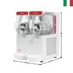 Distributeur de Granité et Frappé 2 x 6 L. - Gamme "ICON 6" | ICONEASY62 | UGOLINI