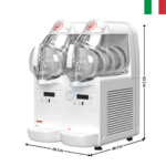 Distributeur de desserts glacés 2 x 6 L. | MINIGELPLUS2 | UGOLINI