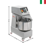 Pétrin 41 L. - Cuve & Tête fixe / 6-Vitesses / 400V - SUPER-PRO Series | 40874313 | SIRMAN