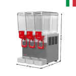 Distributeur de boisson froides 3 x 8 L. | COMPACT83 | UGOLINI