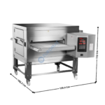 Four à convoyeur 81cm - Gaz - Avec Support - Série Economique | POK85G | SGS GASTRO INTERNATIONAL