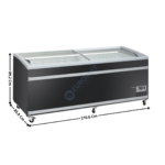 Congélateur Mixte 905L. coulissant & vitre semi-bombé - Avec éclairage LED | VF2200VB | COOL HEAD