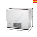 Refroidisseur à bouteilles - Fond Plat - 170L. | EBEG100EA | DOCRILUC