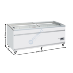 Congélateur 905L. coulissant & vitre semi-bombé - Avec éclairage LED | VF2100SW | COOL HEAD