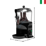 Distributeur de boissons chaude / Chocolatière 3 L. noire | DELICE3LBLACK | UGOLINI