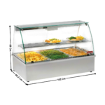 Bain-marie 3 x GN1/1 avec Vitre Bombé | VBE311 | DIAMOND