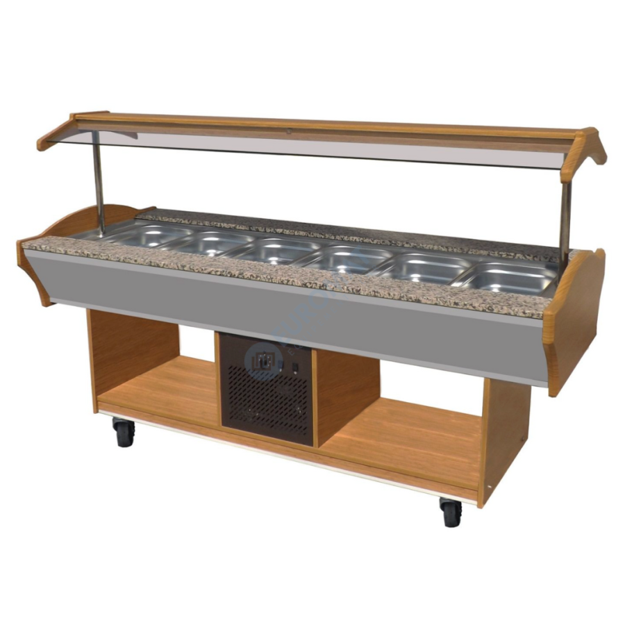 Buffet Centrale Réfrigéré Self-Service - 6 x GN1/1 - ECO LINE ...