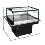 Ilot 90 Cm - Libre service - Température Mixte 0,67 m2 / Série PERFORMANCE | PDC90SL2 | TEFCOLD
