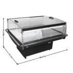 Ilot 140,5 Cm - Libre service - Température Mixte 1,51 m2 / Série PERFORMANCE | PDC126VSSLLED | TEFCOLD