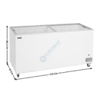 Congélateur de crème glacée 555 L. - Vitrage Plat | IC552SC | TEFCOLD