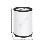 Congélateur à Impulsion 80 L. - Blanc | CF78 | TEFCOLD
