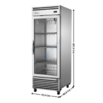 Armoire positive 570 L. - 1 porte vitrée GN2/1 - Premium Series | TGN1R1G | TRUE