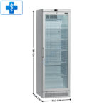 Réfrigérateur 1 Porte Vitré 372 L. - Gamme Médicale | MSU400 | TEFCOLD