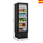 Vitrine Murale Négative 1 Porte Battante 461 Litres - Série INGENIOUS | EFI1RL1 | DOCRILUC