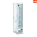 Armoire Vitrine Réfrigérée 219L. - Blanc | EVR440 | DOCRILUC