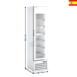 Armoire Vitrine Congélateur 219L. - Blanc | EVRF440 | DOCRILUC