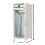 Armoire Pâtissière Positive 600x800 - 900 L. - 1 Porte Vitrée | APRV950 | CORECO