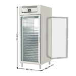 Armoire Pâtissière Positive 600x800 - 900 L. / Traversante - 2 Portes Vitrées | APRV950PT | CORECO