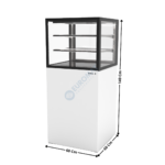 Comptoir Neutre 60 Cm / 2 Niveaux / Blanc - Série INTEGRA BASE | IN6050140N | SAYL