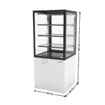 Comptoir Réfrigéré avec Humidificateur 60 Cm / 2 Niveaux / Blanc - Série INTEGRA BASE | IN6080140H | SAYL