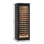 Cave à vin - 112 Bouteilles - Simple température à porte vitrée | KDW1701TB | HOREKUS