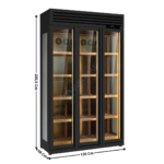 Vitrine à Vin 3 Portes - 295 Bouteilles - Simple température - Luxury Look - Premium | KLUX1350 | HOREKUS
