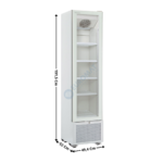 Armoire Vitrine Réfrigérée 221L. - Blanc | KSLIMW | HOREKUS