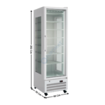 Vitrine négative panoramique 418 L. - Blanc - Bakery Line | KFR410NW | HOREKUS