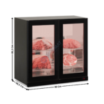 Armoire à maturation - Mod. 195 L. / Noire | KAGER200WALL | HOREKUS