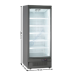 Armoire Négative 560 L. - Gamme Supermarché - Gris | KMR75NG | HOREKUS