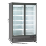 Armoire Positive 930 L. - Gamme Supermarché - Gris | KMR126PG | HOREKUS
