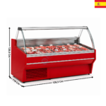 Vitrine réfrigérée 126,5cm / Vitre(s) Relevable - VESPER 1100  | VE10E13CTF | DOCRILUC