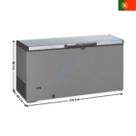 Congélateur Coffre 476 Litres - Coloris Inox | CHI500T | TENSAI