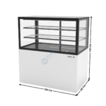 Comptoir Neutre 100 Cm / 2 Niveaux / Blanc - Série INTEGRA BASE | IN10050110N | SAYL