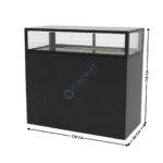 Comptoir Neutre 120 Cm / 1 Niveau / Noir - Série INTEGRA BASE | IN12020115NB | SAYL