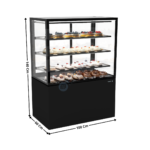 Comptoir Réfrigéré 100 Cm / 3 Niveaux / Noir - Série INTEGRA BASE | IN10080140B | SAYL