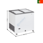 Congélateur à Couvercle Coulissant 222 Litres | ICE220GTO | TENSAI