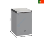 Congélateur Coffre 102 Litres - Coloris Inox | CHI110T | TENSAI