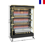 Rôtissoire gaz 30/36 Volailles "Noir" - Série OLYMPIA | 13756OLG | ROTISOL