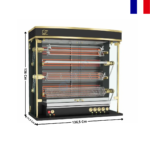 Rôtissoire électrique 20/24 Volailles "Noir" - Série OLYMPIA | 13754OLE | ROTISOL