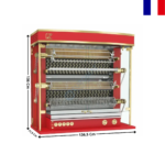 Rôtissoire gaz 20/24 Volailles "Rouge" - Série OLYMPIA | 13754OLG+RALR | ROTISOL