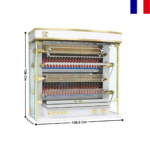 Rôtissoire gaz 20/24 Volailles "Blanc" - Série OLYMPIA | 13754OLG+RALW | ROTISOL