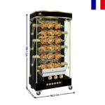 Rôtissoire gaz 12/18 Volailles "Noir" - Série OLYMPIA | 9756OLG | ROTISOL