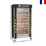 Rôtissoire électrique 16/24 Volailles "Noir" - Série MILLENIUM | 9758MLE+975BANRE | ROTISOL