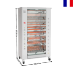 Rôtissoire électrique 16/24 Volailles "Inox" - Série MILLENIUM | 9758MILE | ROTISOL