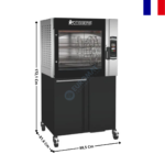 Rôtissoire à Balancelle 15 Volailles sur Meuble - Série MASTER-CLEAN | MC5560+MC556MSTO | ROTISOL