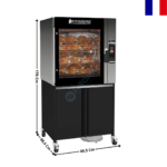 Rôtissoire à Balancelle 24 Volailles sur Meuble - Série MASTER-CLEAN | MC8560+MC856MSTO | ROTISOL