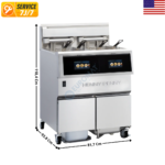 Friteuse 2 Cuves de 14 L. avec Filtration Automatique "POWERFULL" - Série F5 | OFE512KW17  | HENNY PENNY