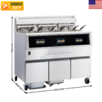 Friteuse 3 Cuves de 14 L. avec Filtration Automatique "POWERFULL" - Série F5 | OFE513KW17  | HENNY PENNY