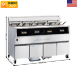Friteuse 4 Cuves de 14 L. avec Filtration Automatique "POWERFULL" - Série F5 | OFE514KW17  | HENNY PENNY